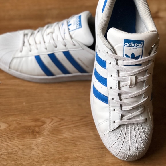 adidas superstar ray blue